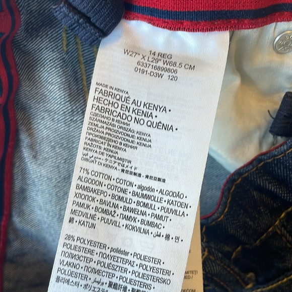 Barely worn Dark Wash 14 reg W27 Regular Levi’s - Picture 4 of 7